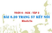 Bài 8.20 trang 57 Toán 6 Tập 2 Kết nối tri thức